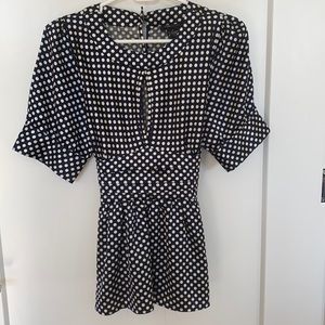 BCBG Navy Tieback Top - LIKE NEW